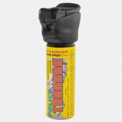P28 ESP Pepper Spray Flashlight POLICE TORNADO for professionals - 63 ml