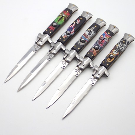 PK76 Super Couteau Automatique Stiletto Switchblade- Baïonnette - 24,5 cm