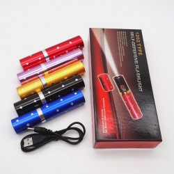 S25.1 Dissuasore-torcia + LED Flashlight per le donne - 2 in 1 Lipstick
