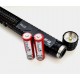 S01 Elektroschocker-Schlagstok POLICE HY-X8 + LED Flashlight Cree 4 in 1 - 34 cm