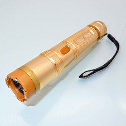 S15.2 Shocker Electrique Taser + LED Flashlight POLICE 4 in 1 Gold