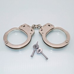 H05 Handcuffs stainless steel, single chain