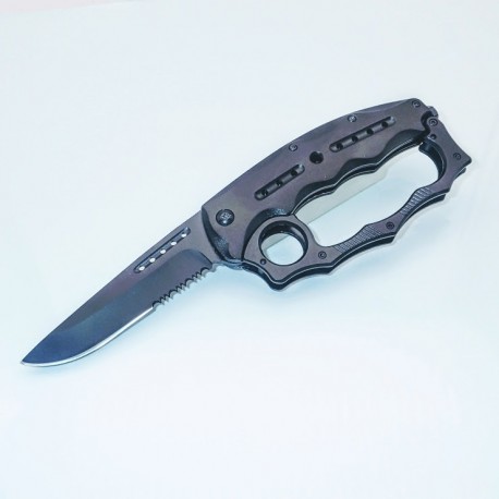 PK31 SUPER Einhandmesser Halbautomatische - Schlagring Messer