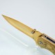 PK88 One Hand Knife Semiautomatic - Pocket Knives GOLD USA