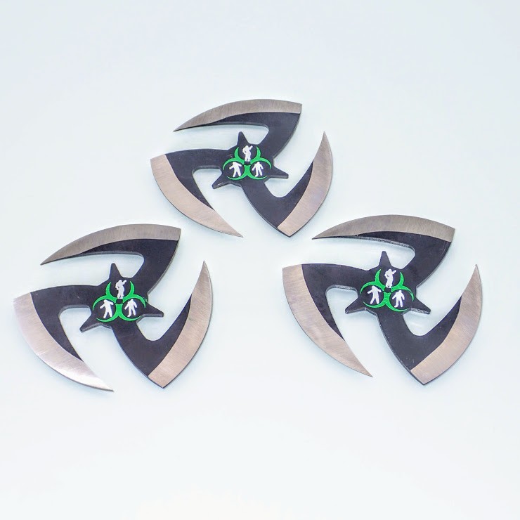 NEW Stainless Steel Ninja Star Earrings