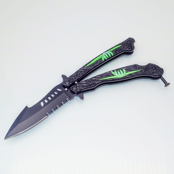 Balisong, butterfly Knife, knife, Spring Knife, One Hand Knife