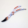 PK66.1 Super Balisong, butterfly coltello CS GO GRADIENT