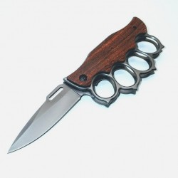 PK40 SUPER One Hand Knife Semiautomatic - Brass Knuckles Knife - M